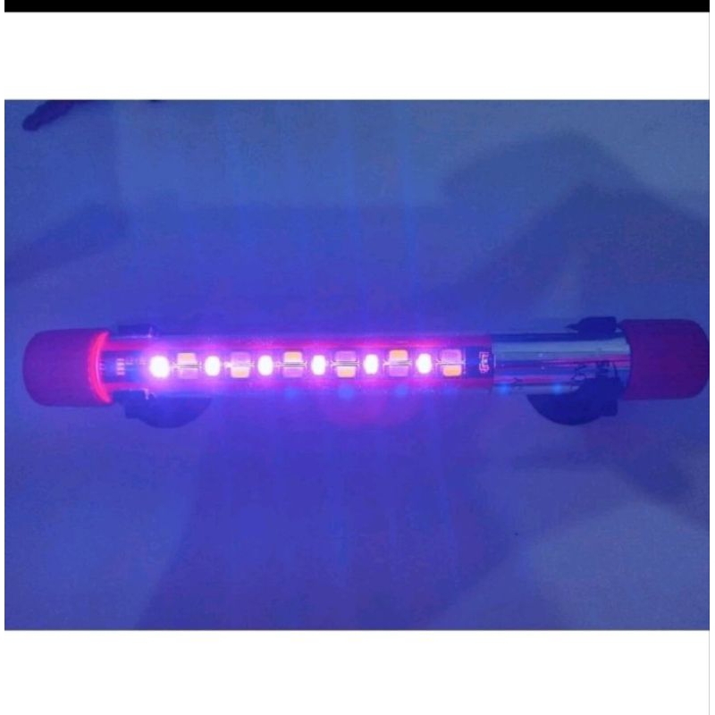Lampu LED Celup Tanning Aquarium Aquascape SAKKAI PRO DAY NIGHT UVA & UVC T4 K80 + PACKING PIPA