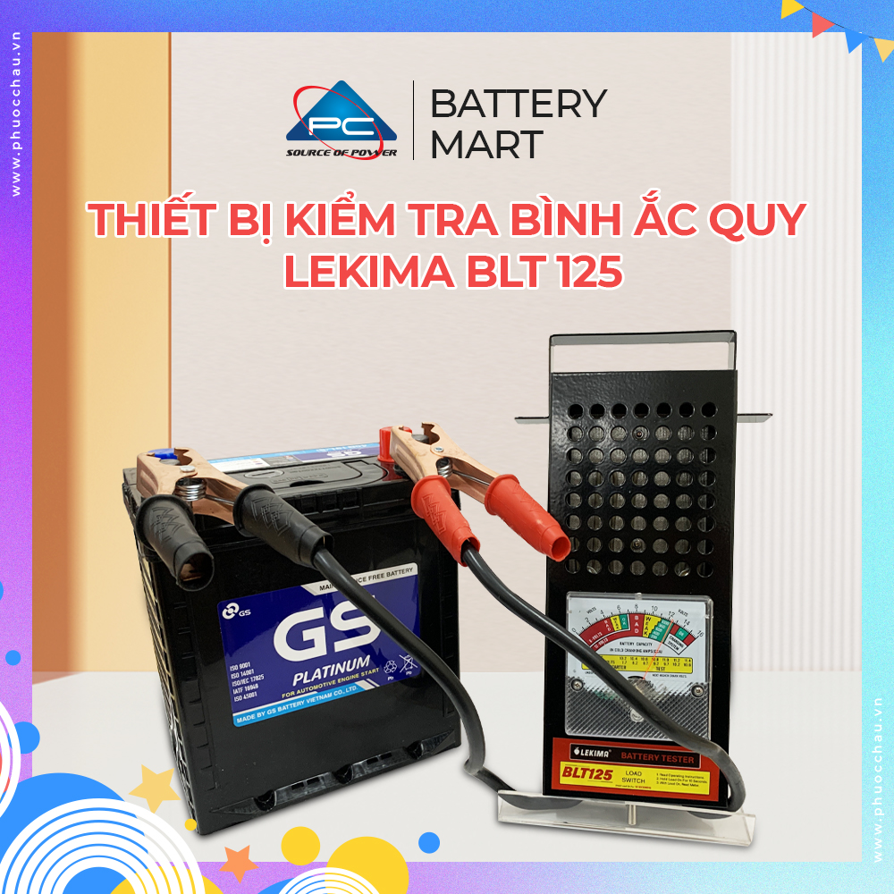 Thiết bị kiểm tra bình ắc quy LEKIMA BLT125 xe máy, ô tô , máy kiểm tra bình ắc quy lên đến 200Ah, nhanh chóng, tiện lợi chính xác