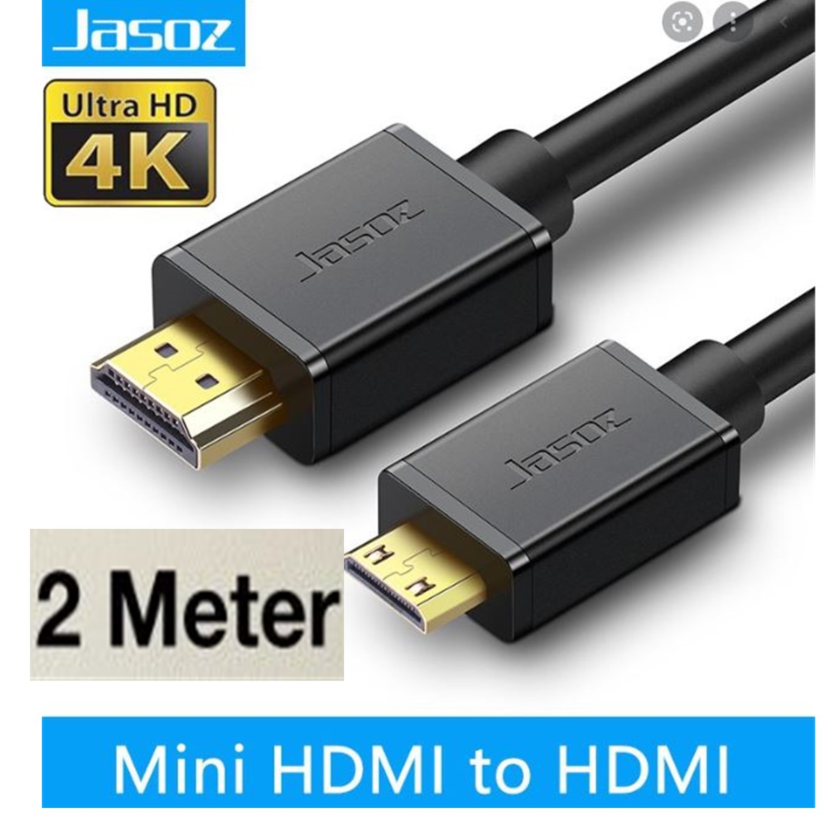Mini HDMI To HDMI Cable Adapter For DV HDTV FULL HD 1080P 4K 50cm