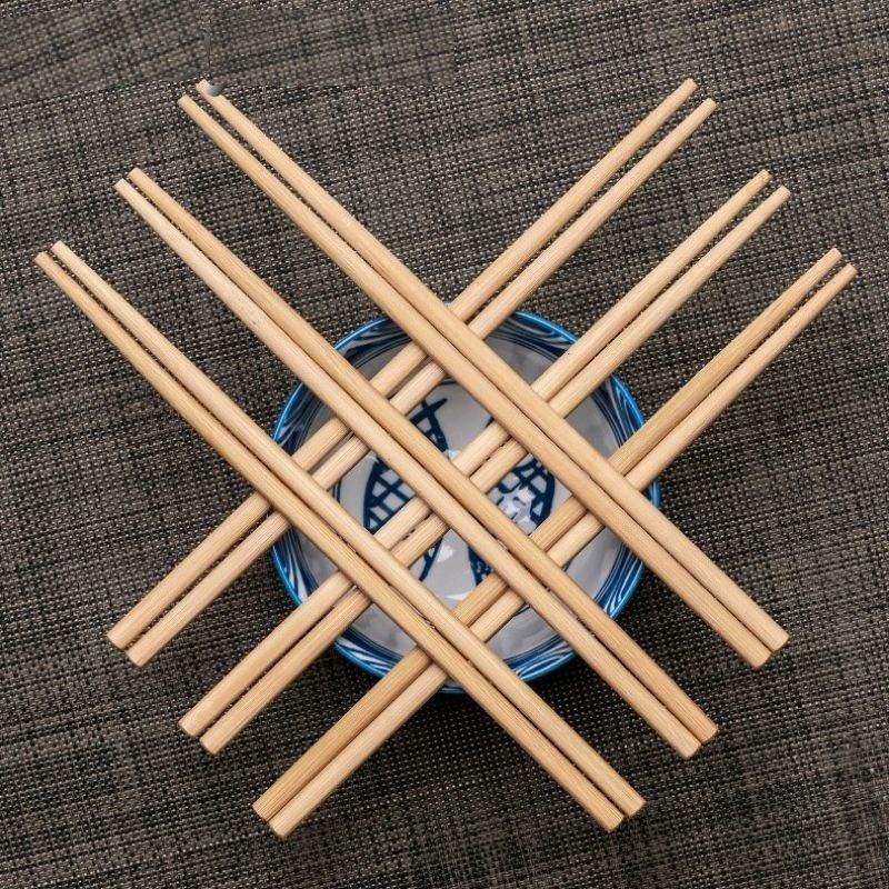combo 10 đôi đũa tre tự nhiên làm thủ công