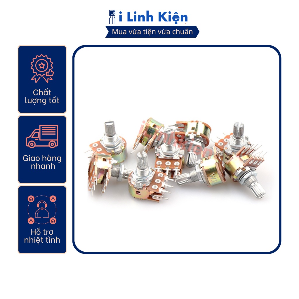 Chiết áp đôi 5K WH148-B5K 15mm