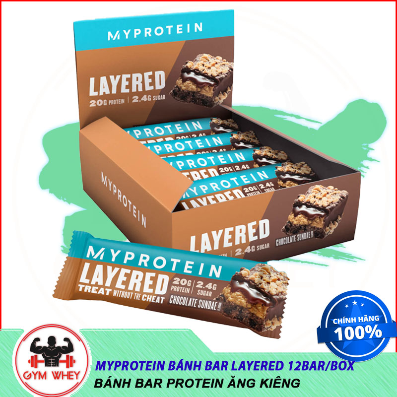 [Lấy mã giảm thêm 30%]Bánh Protein Tăng Cơ Thay Thế Bữa Ăn Nhẹ Chống Đói Myprotein Protein Brownie 12 Cái thumbnail
