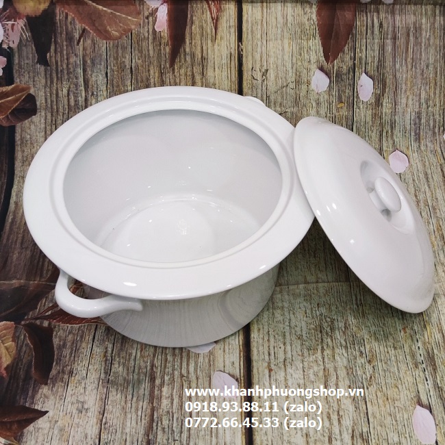 thố cơm trắng sứ Minh Long - thố cơm sứ trắng Minh Long