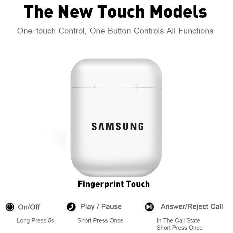 🎧COD+original+Ready Stock🎧Samsung Macaron I12 TWS Earbuds Bluetooth 5.0 Airpods Earphone Wireless Headset 3D Surround Sound Headphone