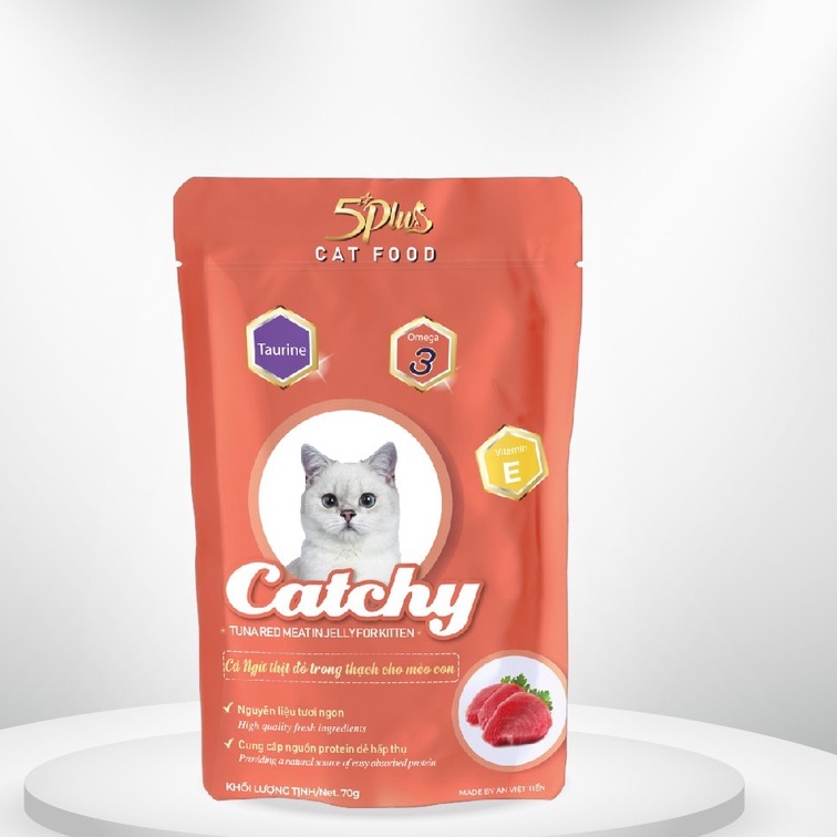 Pate Mèo 5Plus Catchy Gói 70g