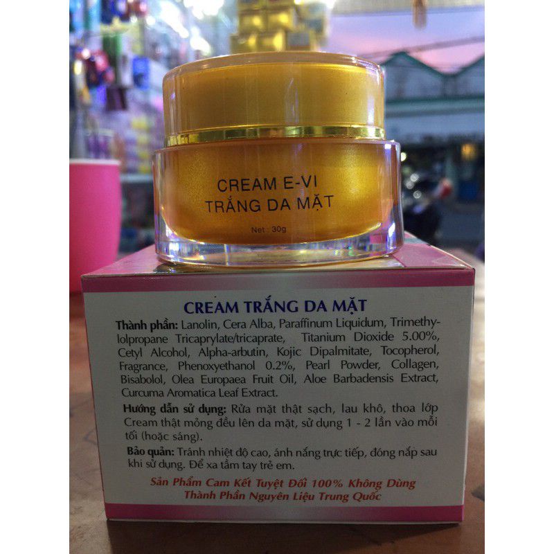 Kem Evi Trắng Da Mặt 30g