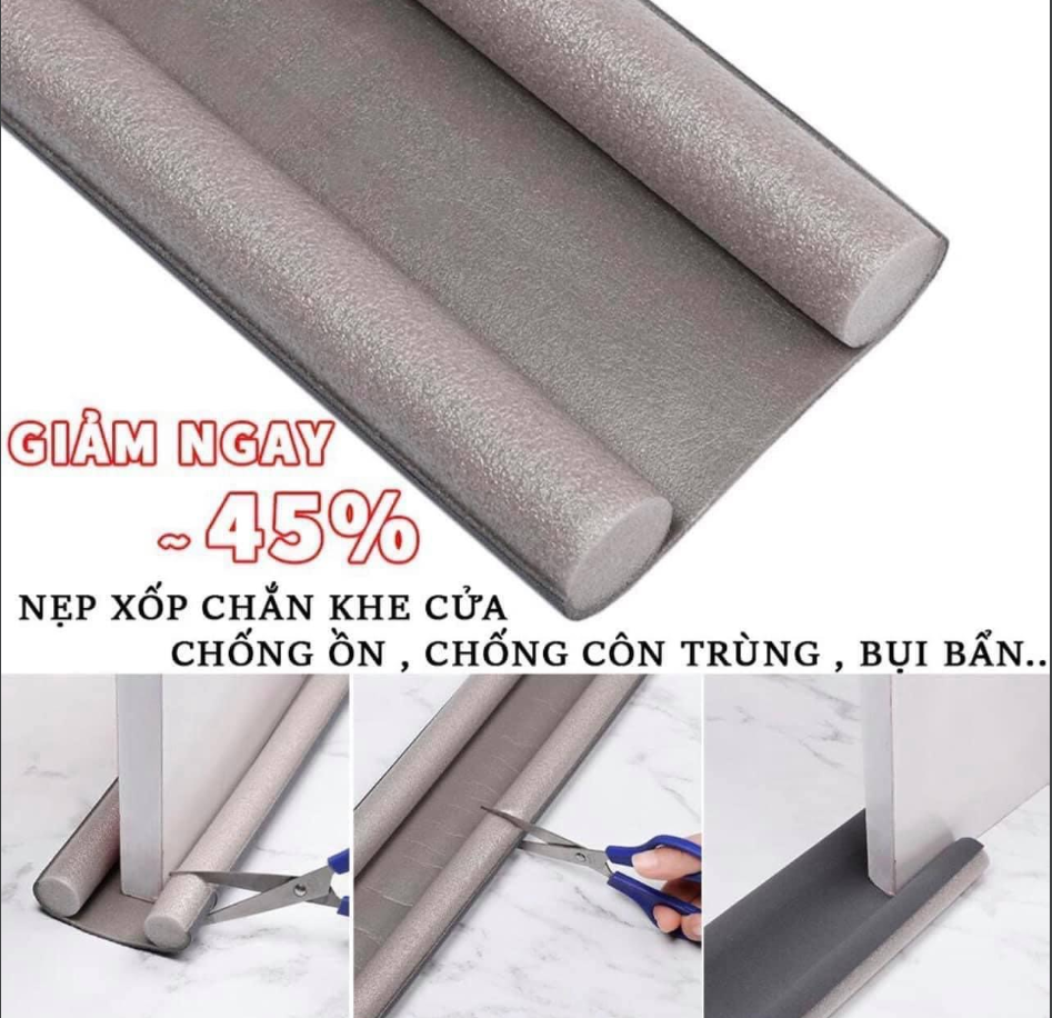 Thanh Chắn Cửa Xốp Chèn Khe Cửa ( 2 thanh 96CM)