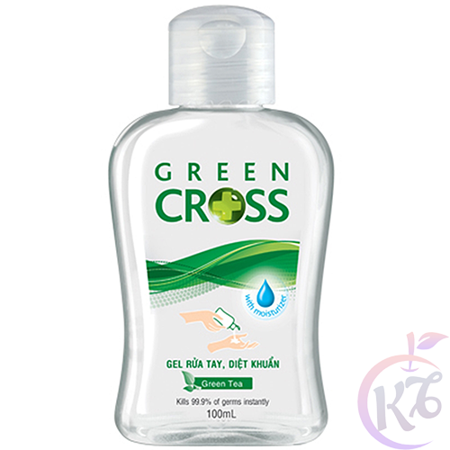Nước rửa tay khô Green Cross chai 100ml hương Trà Xanh - dung dịch rửa tay khô GreenCross