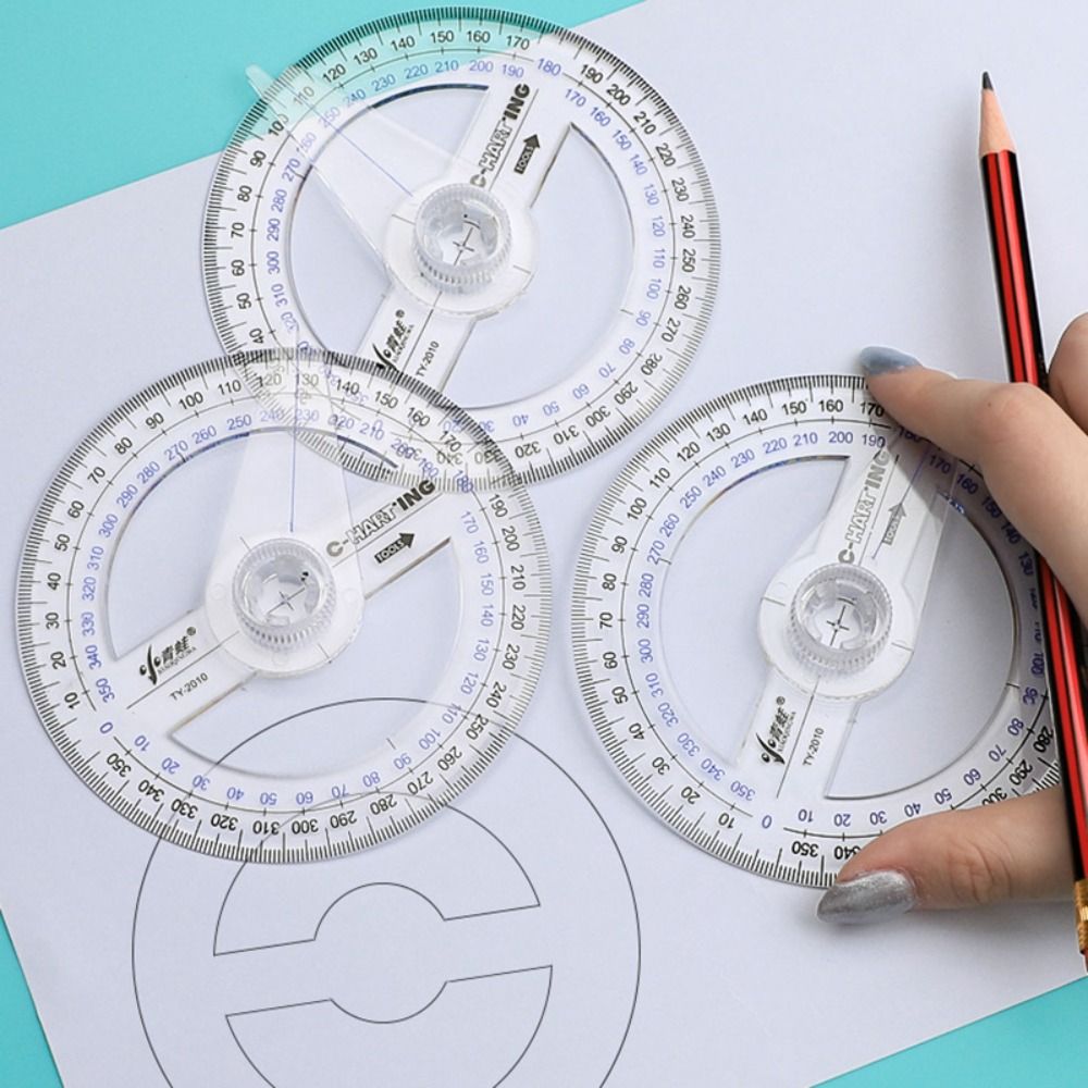 %E3%80%90Quality%E3%80%91%20180/360%20Protractor%20Durable%20Triangle/Half%20Round%20Transparent%20Drawing%20Angle%20Ruler%20Geometry%20Drawing%20Design%20-%20Image%208