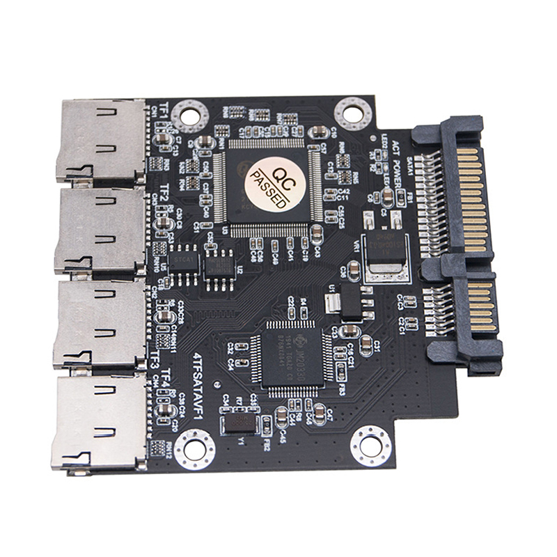 Solid State Ruuid 2.5 Inch 4 TF To SATA Adapter Card Self-Made SSD Solid State Drive For ...