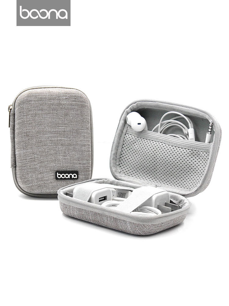 BAONA Túi Đựng Tai Nghe Bluetooth Hộp Đựng Sạc Cáp Dữ Liệu Điện Thoại Di Động Túi Bảo Vệ Tai Nghe EVA Đĩa U