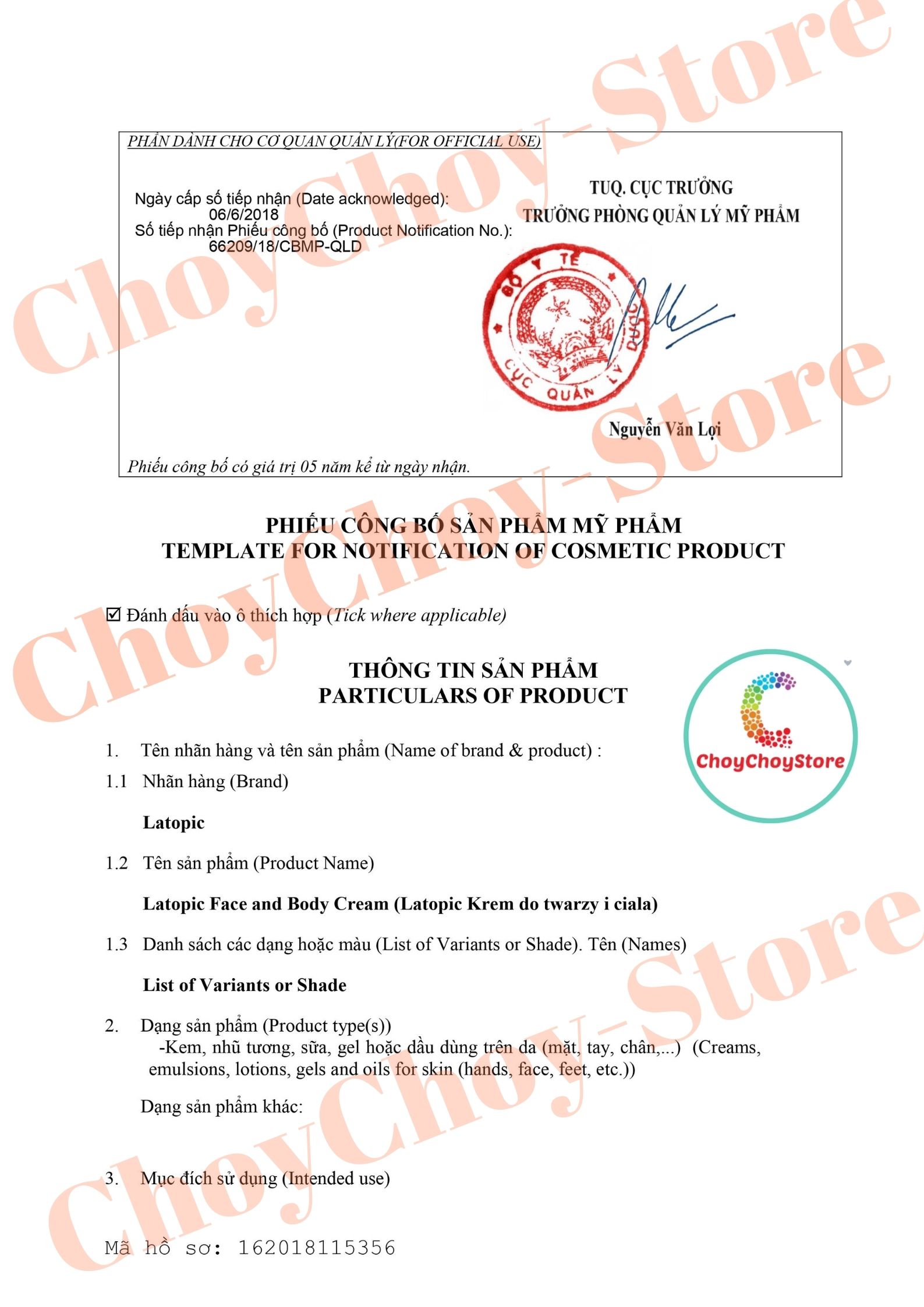 (TEM CTY) Kem Dưỡng Latopic Face & Body 75mL Cho Da Chàm, Da Khô