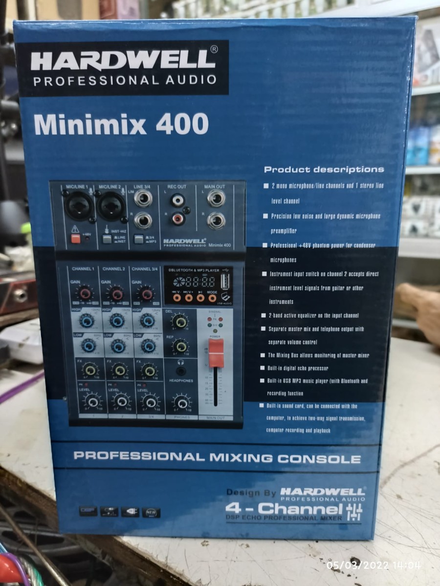 Mixer Audio Hardwell Minimix 400 Professional Audio Lazada Indonesia
