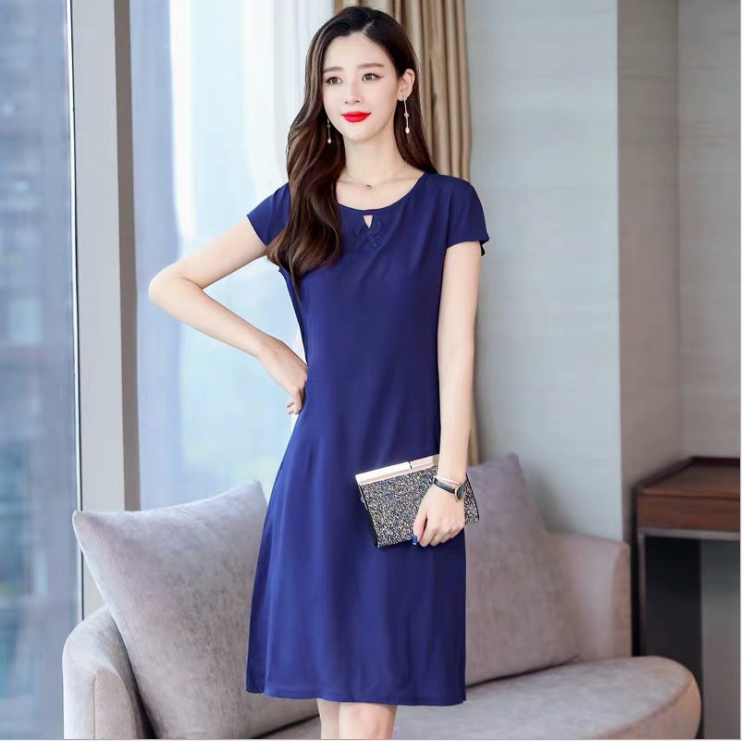 Đầm suông nữ họa tiết thời trang DA157