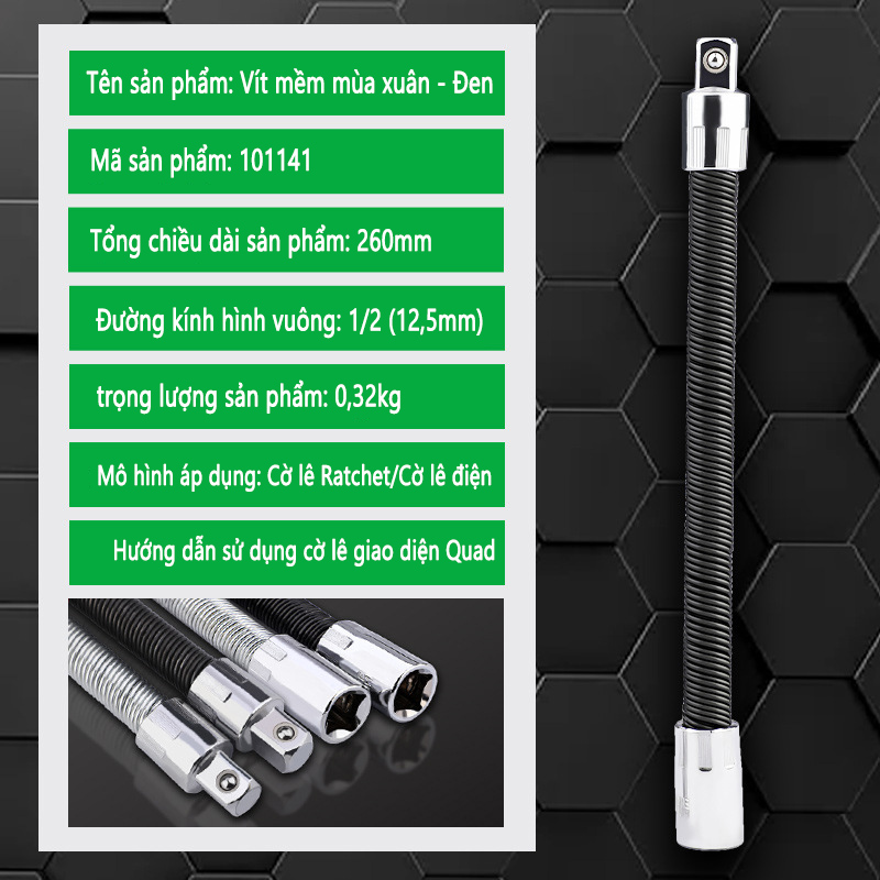 MICANGP 1/4 3/8 1/2 Socket Extension Rod Workshop Tool Ratchet Wrench Extender Power Tools Flexible Extension Rod Extension Connective Rod Drive Socket Extension Bar Adapter Drive Adapter