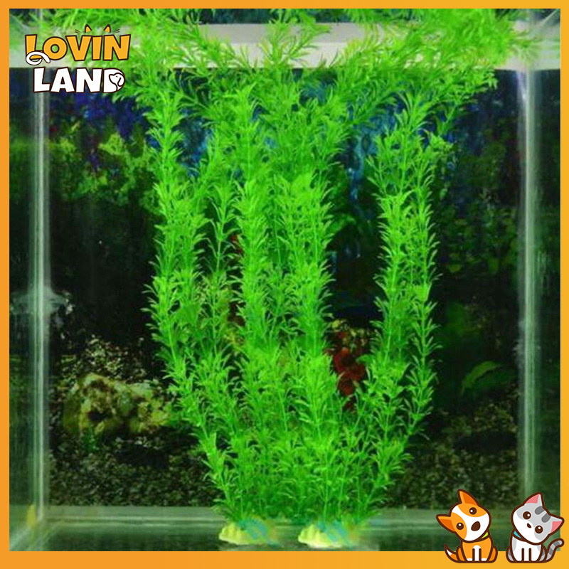 Lovinland Underwater Artificial Aquatic Grass Ornaments Green Water