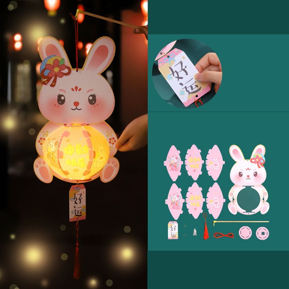 Lồng đèn trung thu con thỏ JAV5134 lồng đèn trung thu tự ráp lồng đèn con thỏ decor trung thu hinese lantern lễ hội đèn lồng trung thu lồng đèn trung thu lồng đèn hot trend Với đèn led Vật liệu tự làm đèn lồng trung thu Chúc may mắn Thủ công Đèn Lồng Phon
