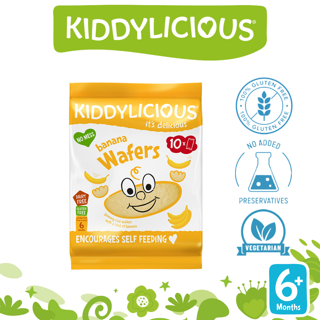 Kiddylicious Banana Wafers Snack 40g 6 Month+