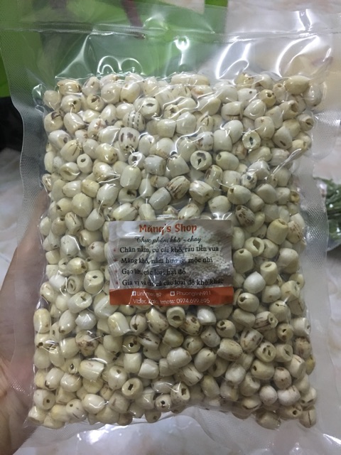Hạt sen khô miền Bắc thơm bở (0.3kg hút chân không)
