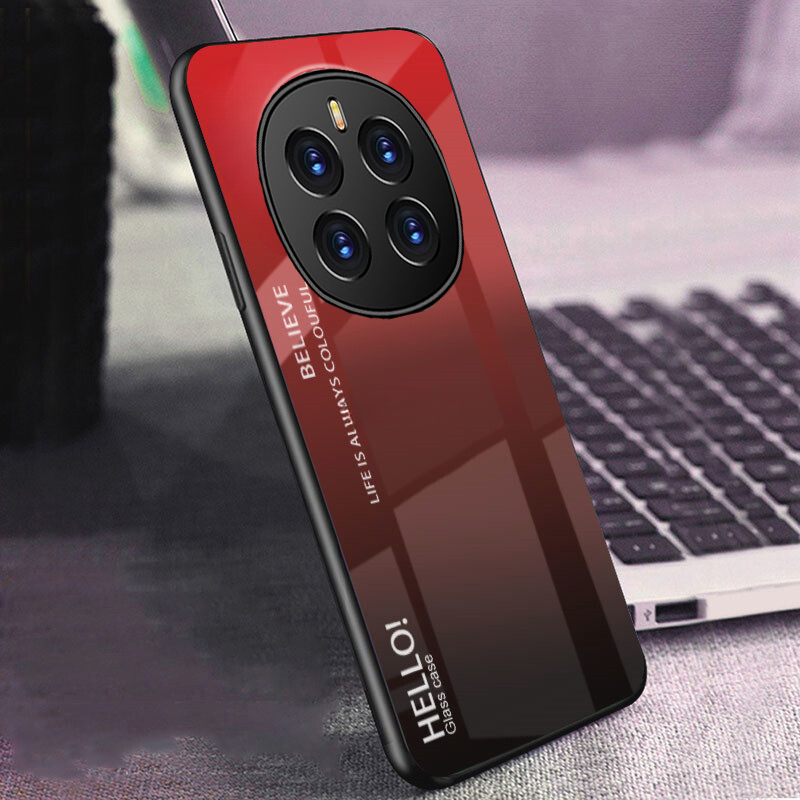 Phone case Honor Magic 7 Pro Gradient Mirror Tempered Glass Protector Hard Back Cover Honor Magic 7Pro Case. 