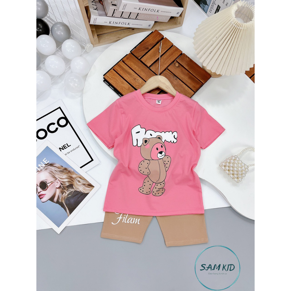 Đồ bộ bé gái quần đùi 3 Màu