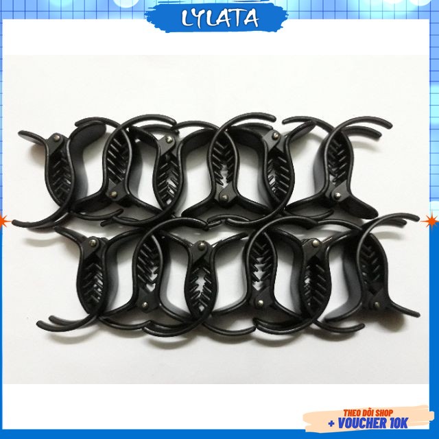 Kẹp tóc càng cua , cặp tóc càng cua đen nâu KT01