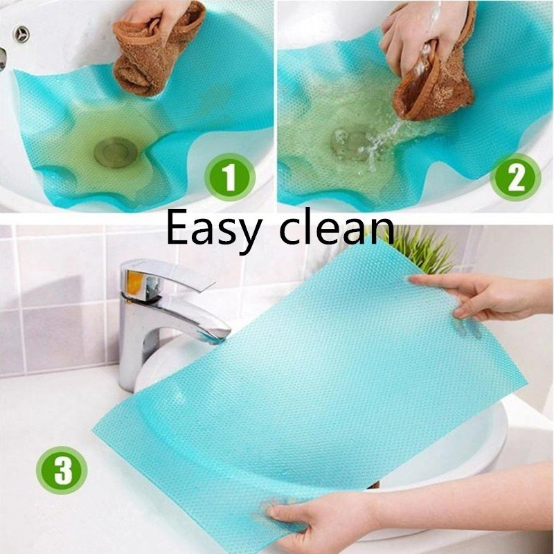 2 Pcs Kitchen Refrigerator Mat / Drawer Paper / Cabinet Wardrobe​​Moisture-Proof Pad / Waterproof Moisture-Proof Antibacterial Wardrobe mat