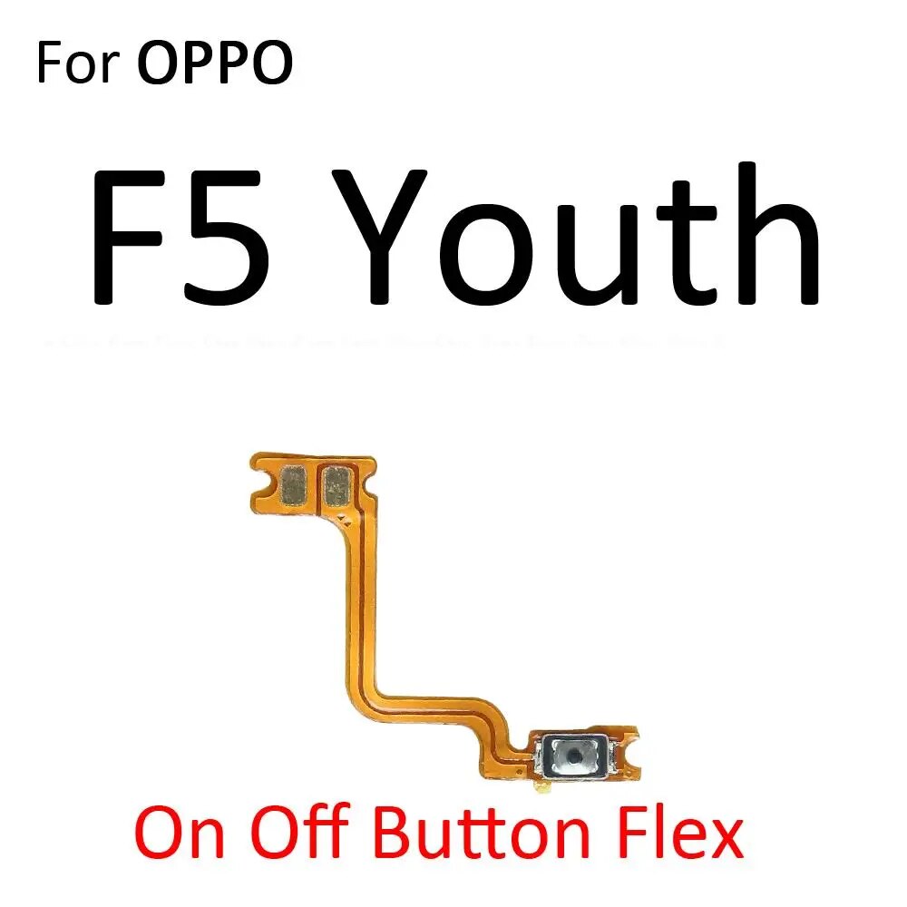 NEW Switch Power ON OFF Key Mute Silent Volume Button Ribbon Flex Cable For OPPO F1 F1s F3 Plus F5 Youth F7. 