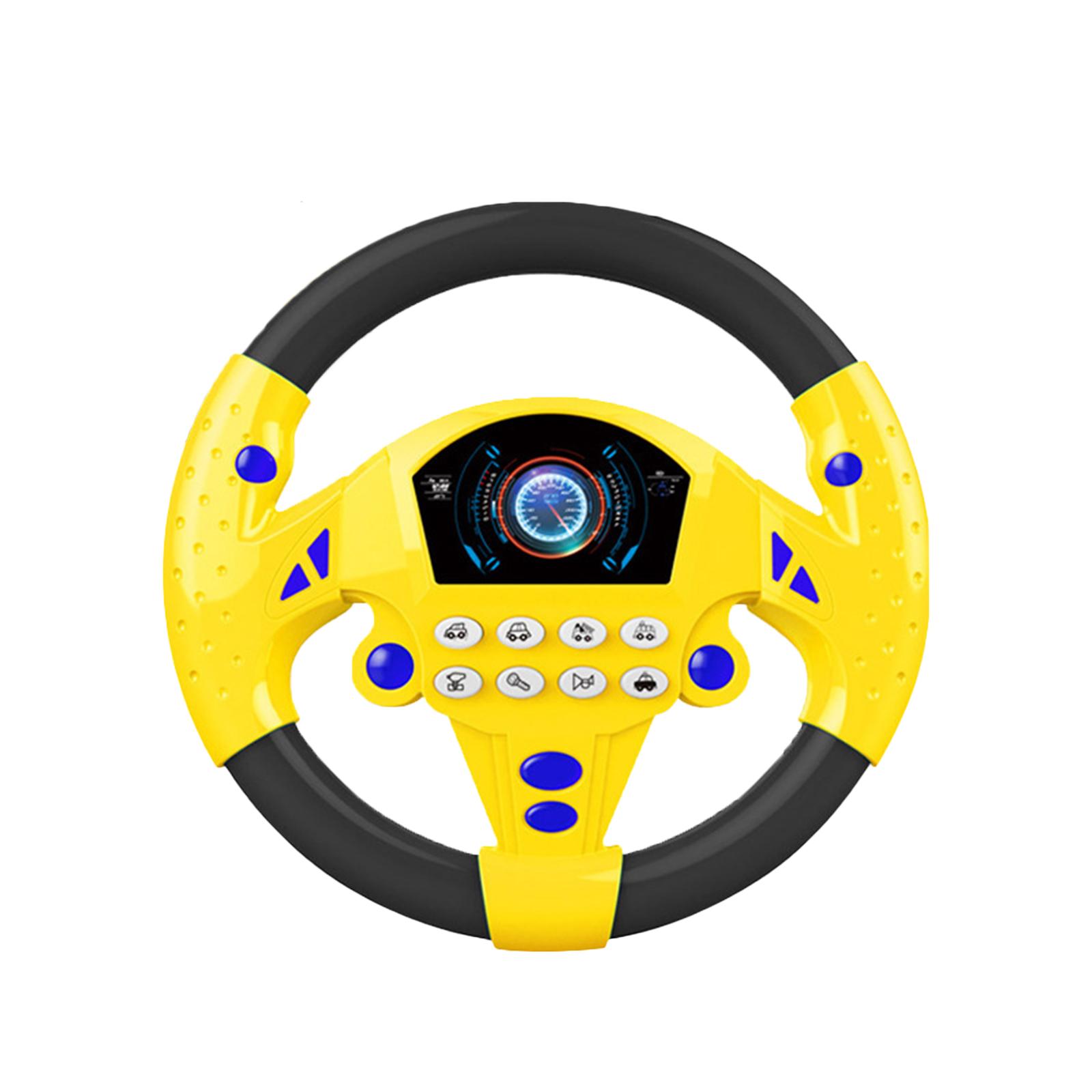 【Be worth】 Electric Simulated Car Driving Steering Wheel Kids Interactive With Car Driving Baby Education N8O1.