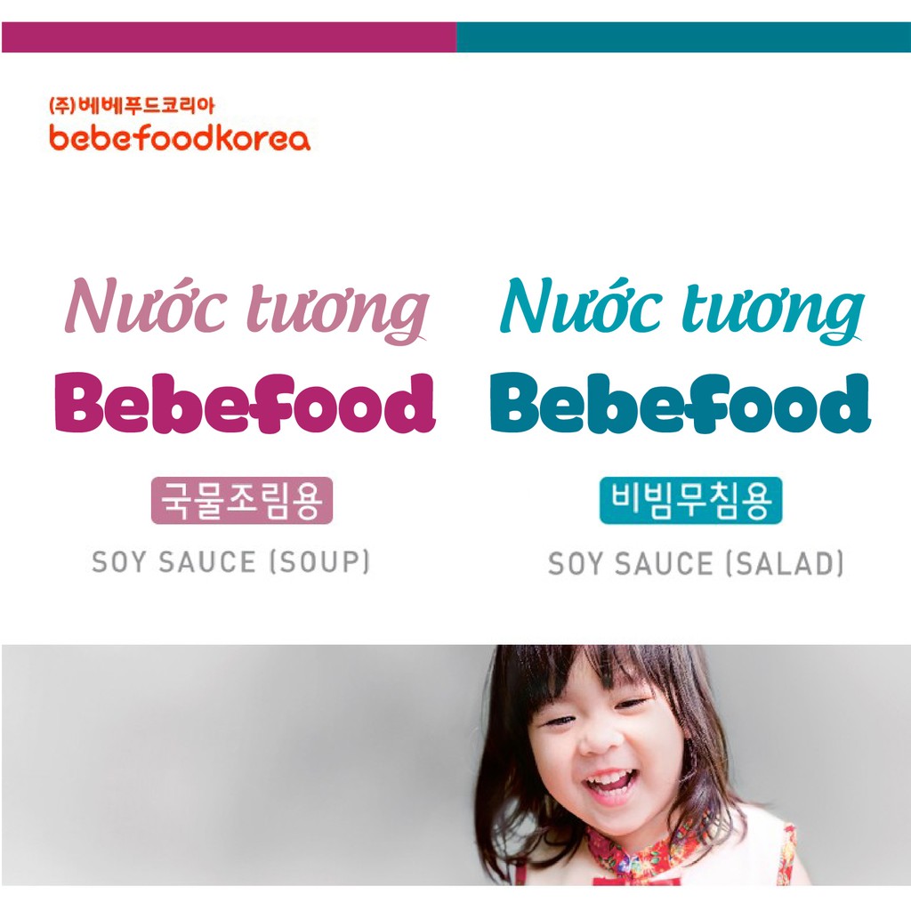 Nước tương hữu cơ cho bé Bebefood Hàn Quốc