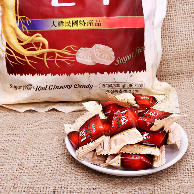 Kẹo sâm Không Đường Hàn Quốc Bịch 500g -THƯỢNG HẠN