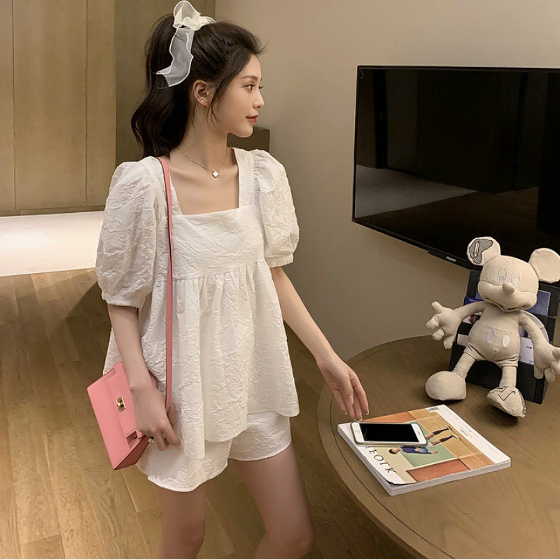 Bộ đồ bầu chất mát-bộ đồ bầu mặc hè
