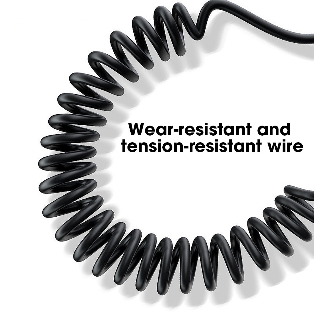 IRCTBV TPU Body Spring Data Cable Resilient Copper Wire Core Mobile Phone Charging Cable Portable Micro USB Fast Charging Data Cable Mobile Phone