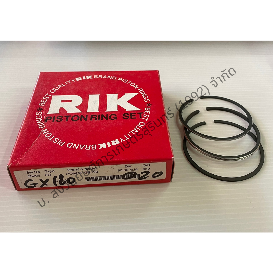 แหวนลูกสูบ PISTON RING SET ยี่ห้อ RIK 100 Lazada.co.th