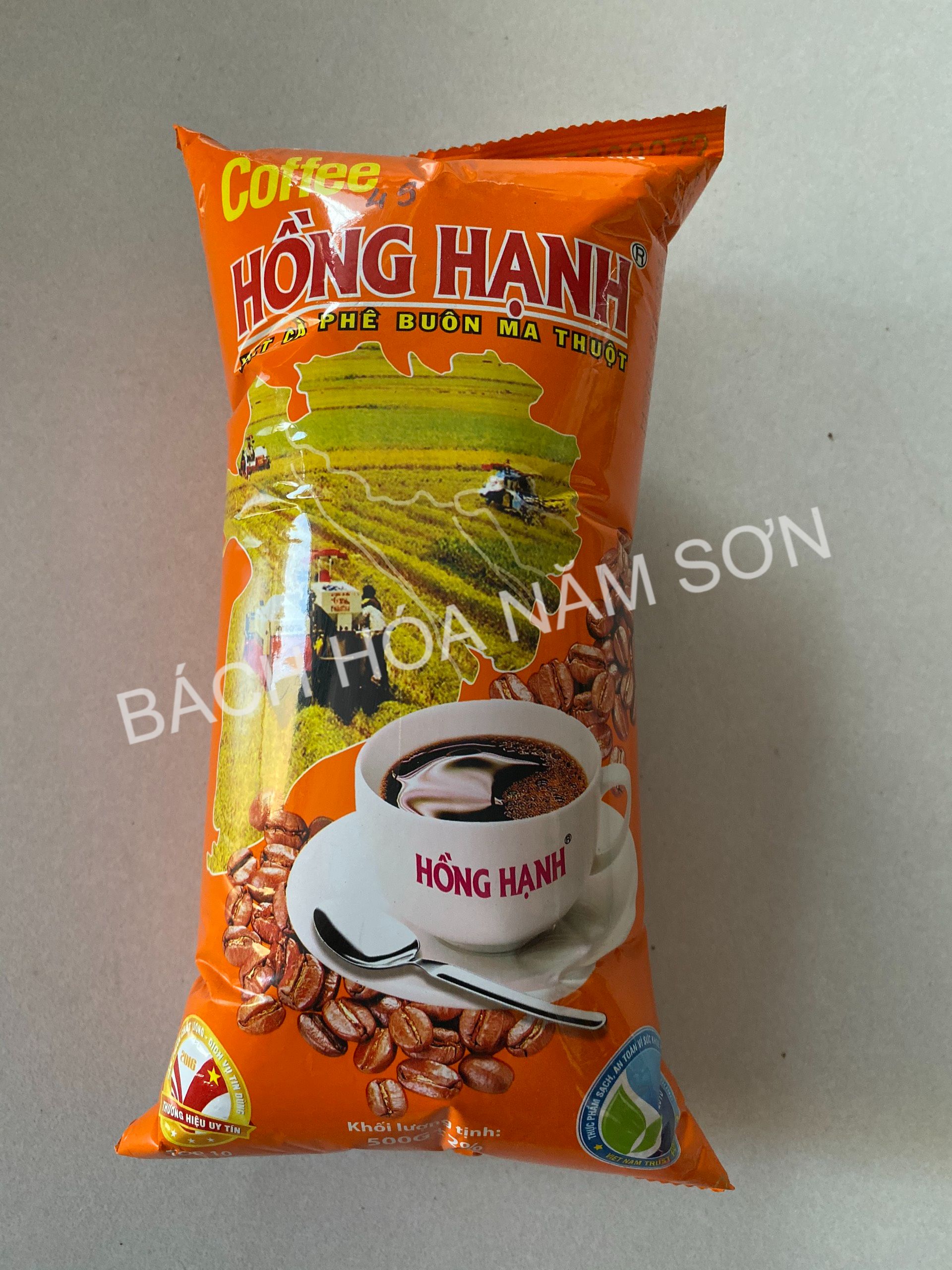 CÀ PHÊ PHA PHIN HỒNG HẠNH - ĐẬM ĐÀ GÓI MÀU CAM 500G