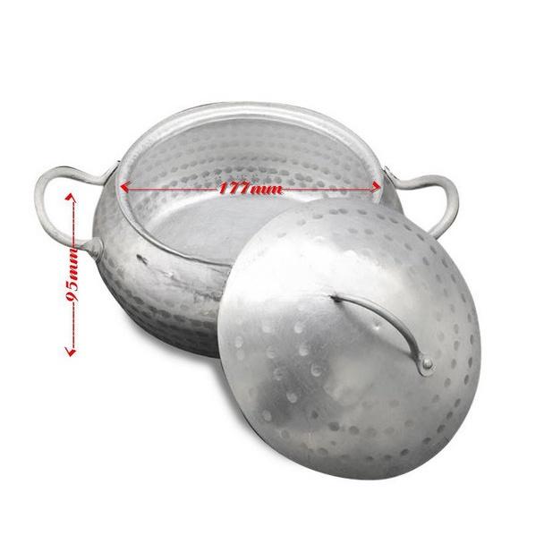 Nồi nấu lẩu riêu cua bằng nhôm, nấu lẩu thái, nồi lẩu bằng nhôm gò cao cấp 16cm, 18cm, 20cm, 22cm - Dụng Cụ Bếp Đà Nẵng