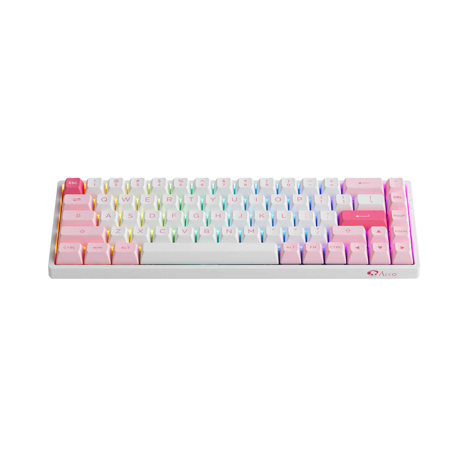 Bàn phím cơ AKKO 3068B Multi-modes Prunus Lannesiana (Bluetooth 5.0 / Wireless 2.4Ghz / Hotswap / Foam tiêu âm / AKKO CS Jelly sw)
