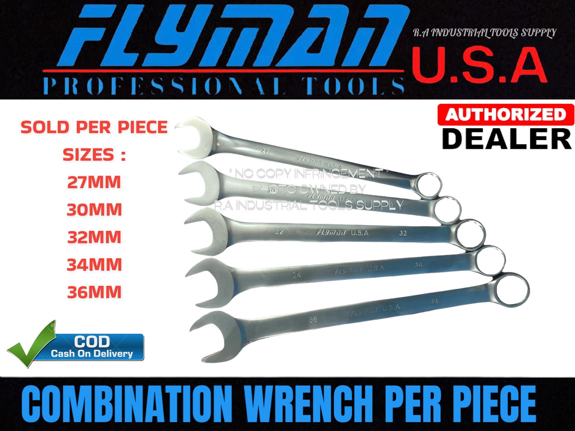 FLYMAN Combination Wrench Per Piece to Sold / SIZE 27mm 30mm 32mm 34mm