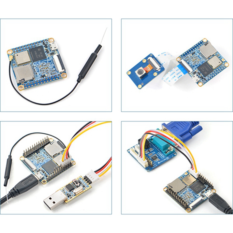 1 Set Development Board for Nanopi NEOAir Development Board IoT Development Board 512Mb RAM Wifi & Bluetooth 8Gb Emmc Allwinner H3 -Core -A7 Ubuntucore