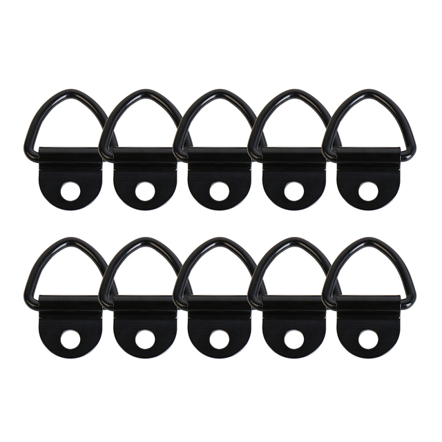 LE KAPMOZ Heavy Duty Truck Bed Tie Down Anchors – 4 Pack Bolt-On V-Rings For Trailers & Cargo Control