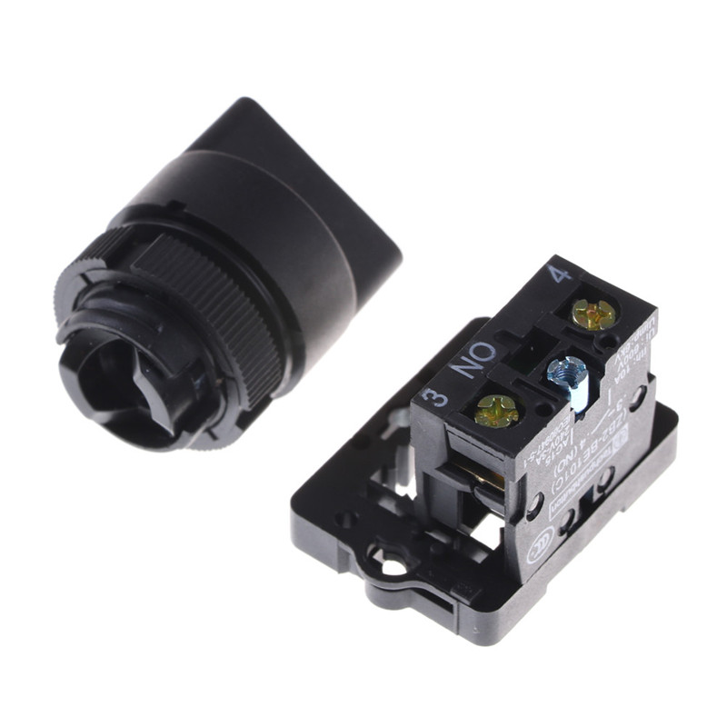 New On/Off 2Position Rotary Select Selector Switch 1 NO 10A 600V AC XB2-ED21 EJ21. 