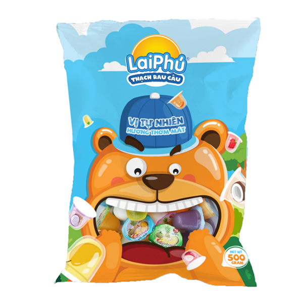 Thạch Rau Câu Lai Phú Vị Trái Cây 500G