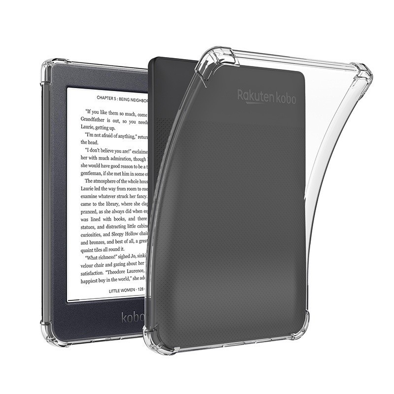 Transparent case for kobo libra 2 h2o 7.0 clara 2e nia clara hd 6.0 inch tpu soft back cover protective shell shockproof case