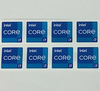 nhãn tem trang trí laptop core i7 thế hệ 11