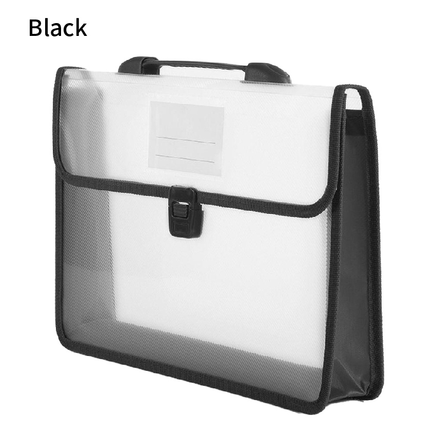 Portable A4 Size Clear File Folder Book Document Bag With carrying ...