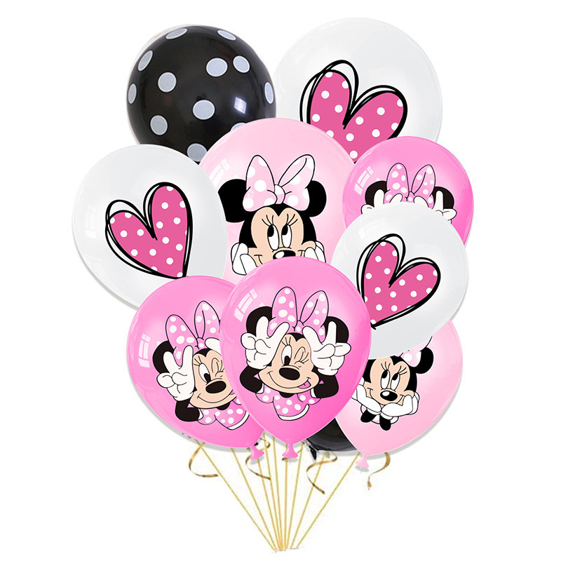 Disney Large MINNIE MOUSE PINK FOIL BALLOONS 3rd Birthday Party