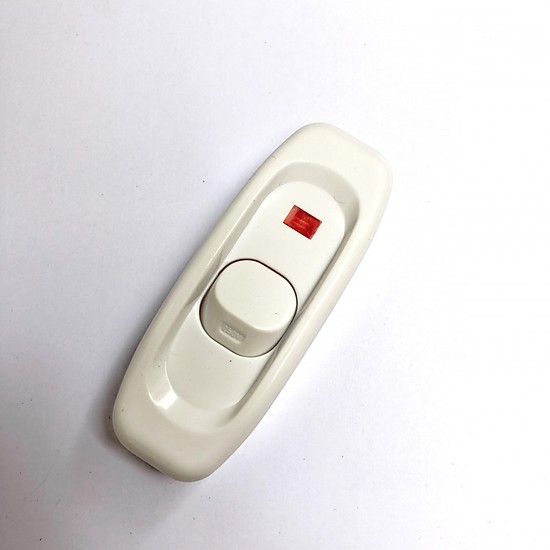 Công tắc bật tắt quả nhót - TRẮNG/ĐEN - có đèn báo