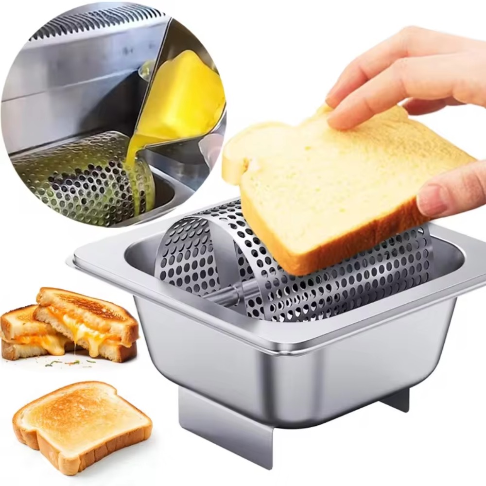 Commercial Stainless Steel Butter Roller Removable with Base Butter ...