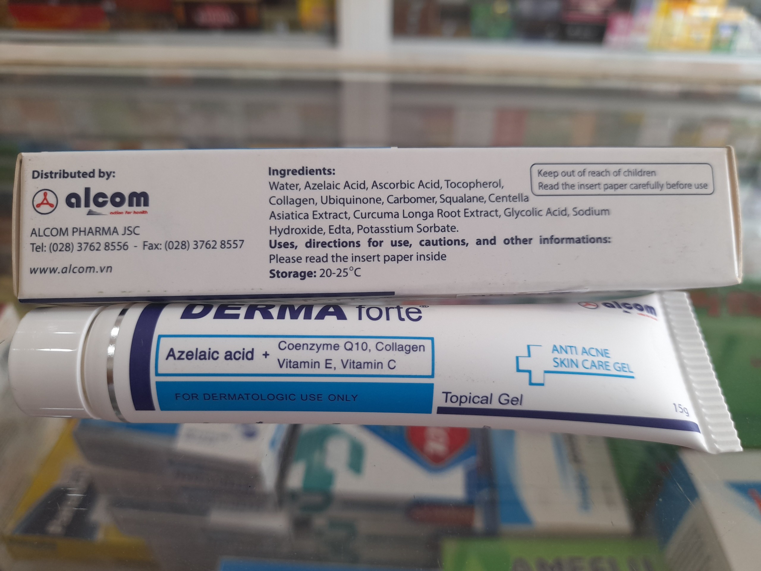 Gel trị mụn mờ sẹo Derma Forte (Tuýp 15g)