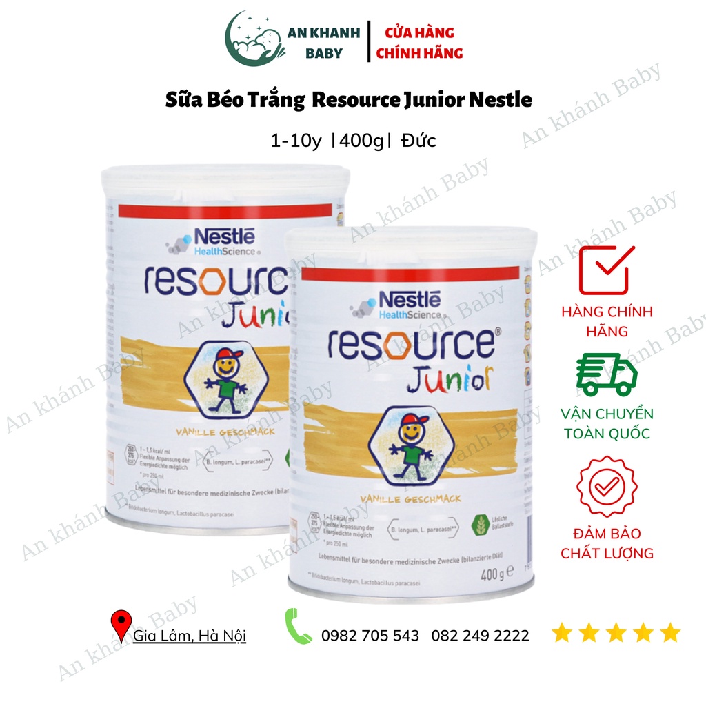 Sữa béo Junior Resource Đức 400gr (Trẻ từ 1 tuổi) date 3/2025